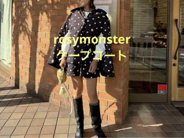 rosymonster flowerdotquiltingcape 블랙