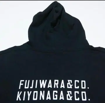 FUJIWARA&CO. KIYONAGA&CO. 블랙 후드티