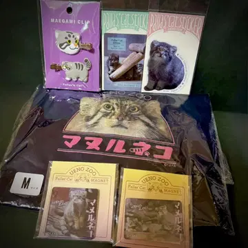 마늘 고양이 T셔츠 스티커 아크릴 마그넷 앞머리 클립 우에노 동물원