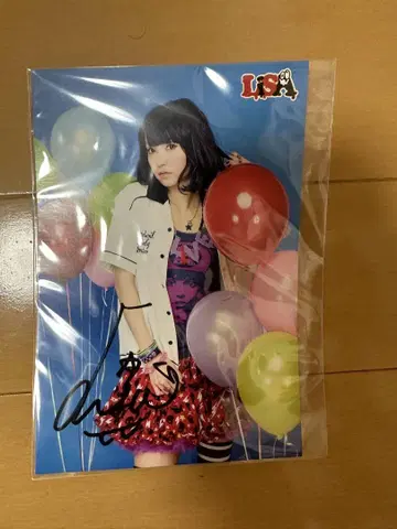 LiSA 친필 사인 엽서