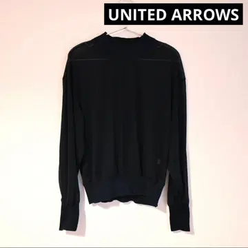 유나이티드 애로우즈 UNITED ARROWS 비침 상의 블랙