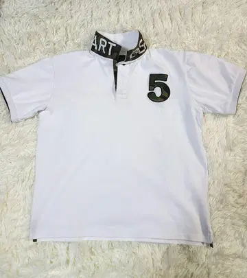 BEAMS HEART 화이트 피케 셔츠