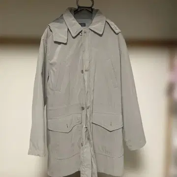 그레이 후드 부착 자켓