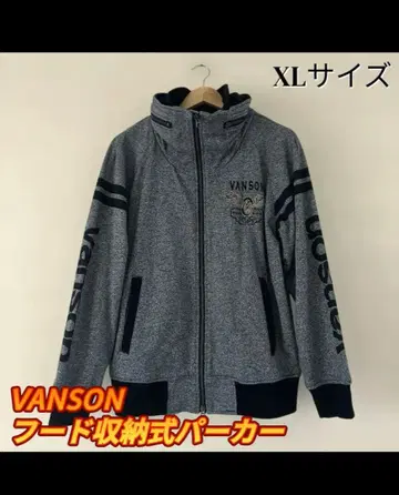 [ 레어 새상품급 VANSON 후드 부착 후드티 XL 사이즈 ]