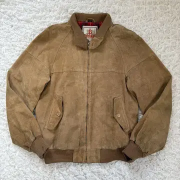 BARACUTA 스웨이드 가죽 G9 해링턴 자켓 40 브라운