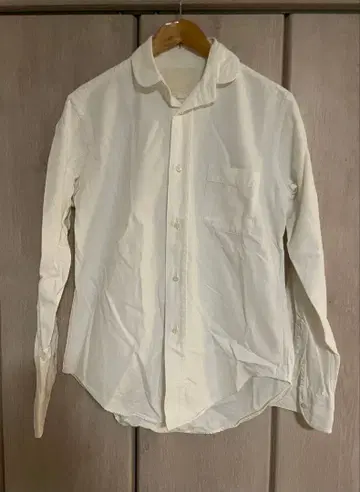 FRANKLIN TAILORED 화이트 버튼 다운 셔츠 둥근 카라