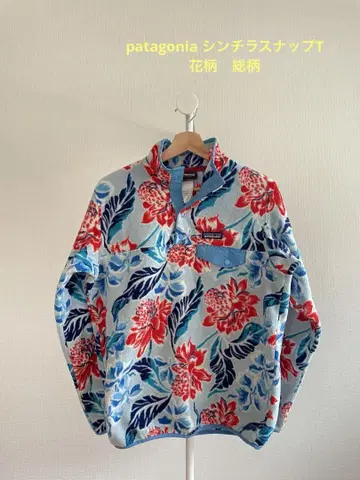 patagonia 신틸라 스냅 T 꽃무늬 올 패턴