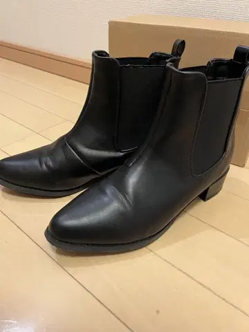 블랙 사이드 고어 부츠 ( L )