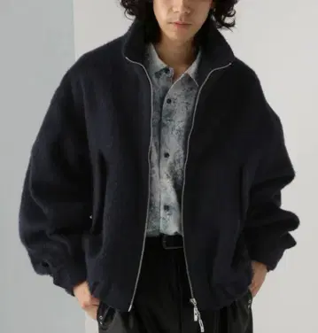 울 스탠드 블루종 HARE 하레 자켓