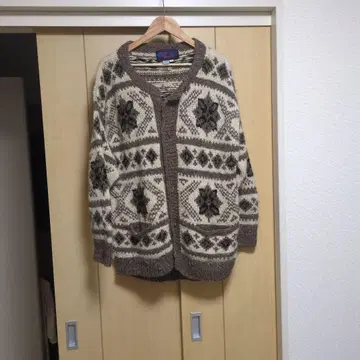 Early Winters 빈티지 코위찬 가디건 니트