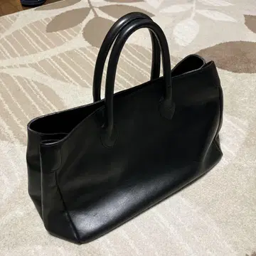 블랙 가죽 토트백 비즈니스 백
