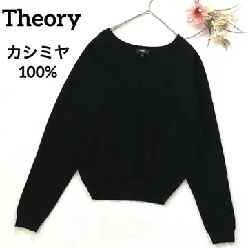 theory 띠어리 캐시미어 100% 니트 돌먼 슬리브 V넥 블랙