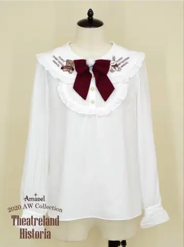 아마벨 FLUFFY YUMMY SOUVENIR 블라우스 보르도