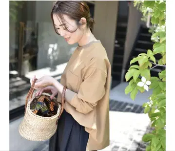 OURHOME 탄력 소재의 깔끔한 풀오버 카멜 아워홈 emi