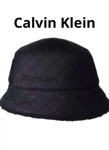 새상품*정품 Calvin Klein 버킷 햇 퀼팅 블랙