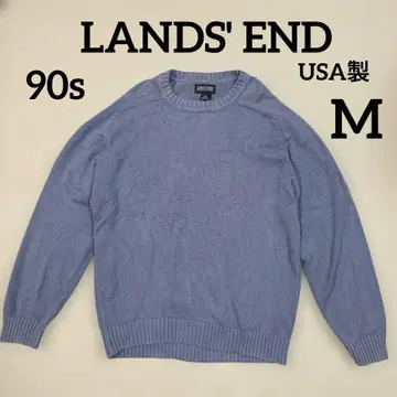 90s LANDS'END 랜드스엔드 코튼 니트 미국제 M 사이즈
