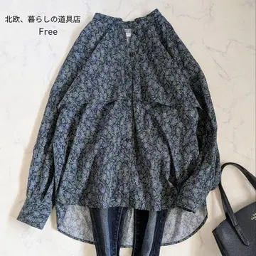 북유럽, 생활 잡화점 리버티풍 꽃무늬 셔츠 요크 절개 생활에, 설렘