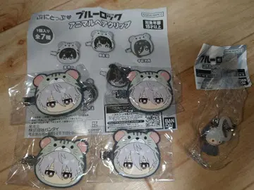 블루 록 나기 세이시로 애니멀 헤어 클립 메지루시 참