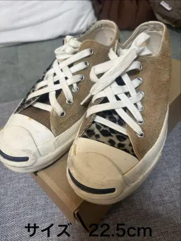 CONVERSE 레오파드 무늬 스니커즈 22.5cm