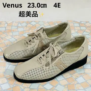 컨디션 최상 Venus 비너스 펀칭 가죽 스니커즈 23.0cm 4E