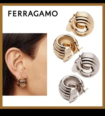 FERRAGAMO 간치니 귀걸이 골드
