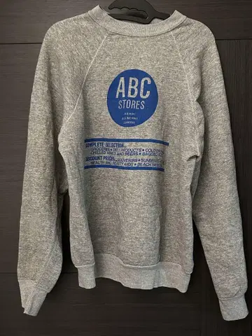 90s ABC 스토어 맨투맨 그레이 L