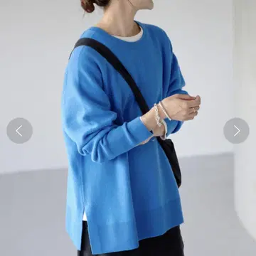 슬로브 이에나 워셔블 울 스무스 풀오버 블루