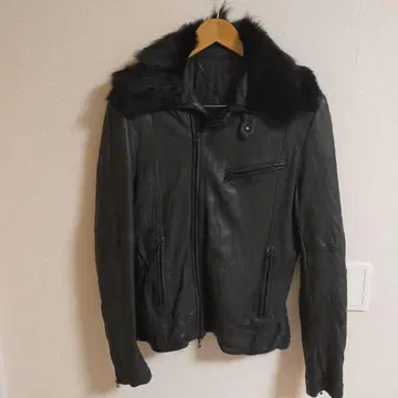 SCHORL 숄 가죽 라이더 세미 더블 5351 46 블랙