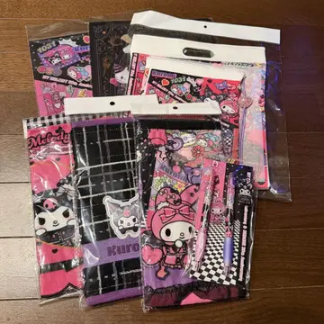 산리오 퓨로랜드 한정판 쿠로미 마이멜로디 굿즈 7세트