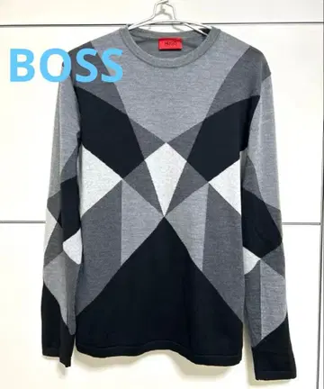 [ 새상품급 ] HUGO BOSS 휴고보스 울 100% 스웨터 남성용 L