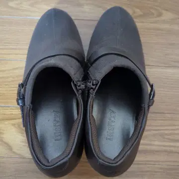 아카슈티 다크 브라운 웨지 힐 부티 S 사이즈