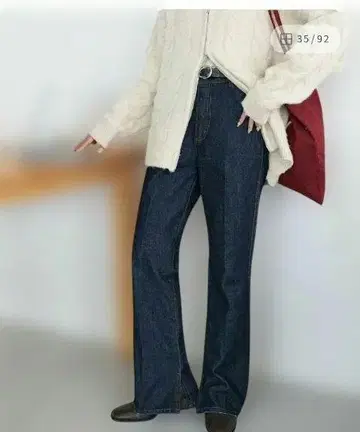 [새상품] US 코튼 데님 플레어 팬츠
