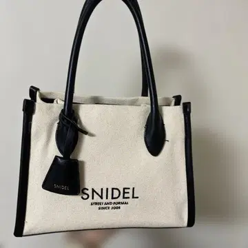snidel 로고 캔버스 백