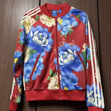 [ 선착순 ] adidas 작약 패턴 트랙 자켓 L 사이즈