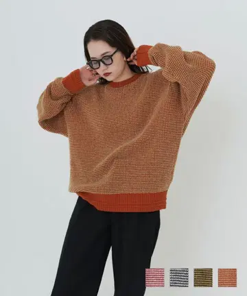 TINA JOTIN 브라운 계열 니트 긴팔
