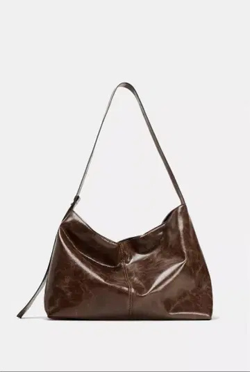 [ 온라인 완판 ] ZARA 브라운 가죽 숄더백