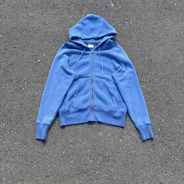 Champion 지퍼 후드티 파랑 복각 리버스 위브 레어 y2k