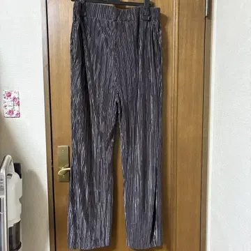 PUNYUS 스트라이프 와이드 팬츠 사이즈 4