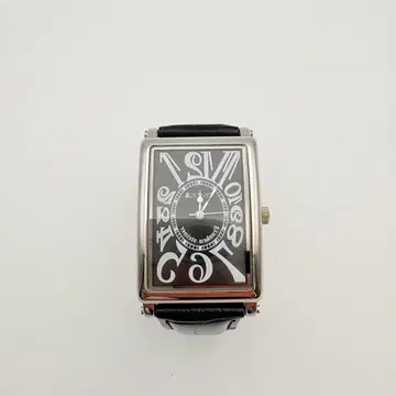 프랭크 미우라 창간호 역 다이얼 블랙 손목시계