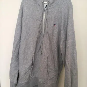 NOAH 그레이 집업 후드티