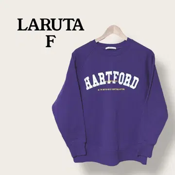 오늘 세일 LARUTA HARTFORD 퍼플 맨투맨 F 사이즈 속기모