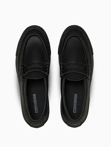 CONVERSE 블랙 로퍼 통굽 밑창 여성용 24cm