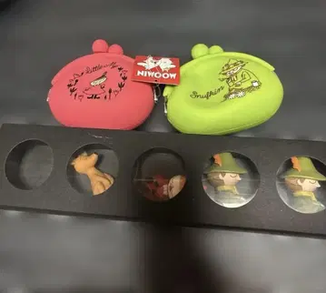 스너프킨 코인 케이스 피규어 세트 어깨 쿵 가마구치 지갑 2개 세트