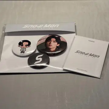 Snow Man 메구로 렌 타이베이 포토 카드 캔뱃지
