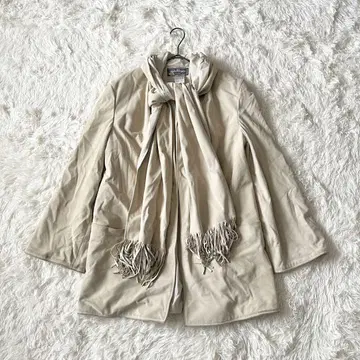 Salvatore Ferragamo 페라가모 스웨이드 머플러 코트