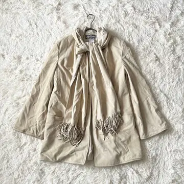 Salvatore Ferragamo 페라가모 스웨이드 머플러 코트