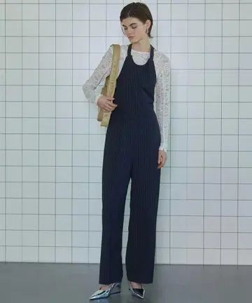 [ 새상품급 ] MAISONSPECIAL 네이비 스트라이프 오버롤