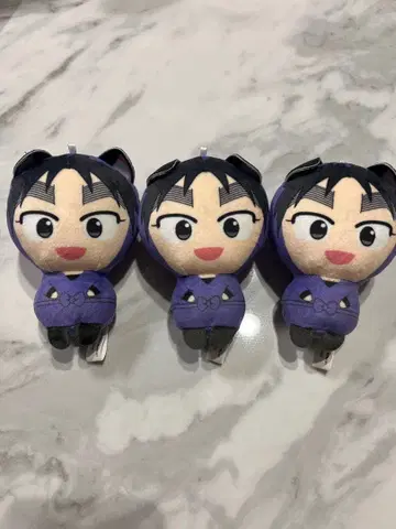 닌타마 란타로 쿠쿠치 헤이스케 봉제 인형 3체 세트