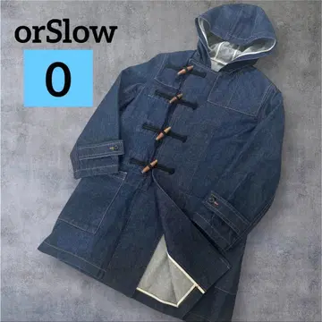새상품급 orSlow 오어슬로우 데님 더플 코트 0