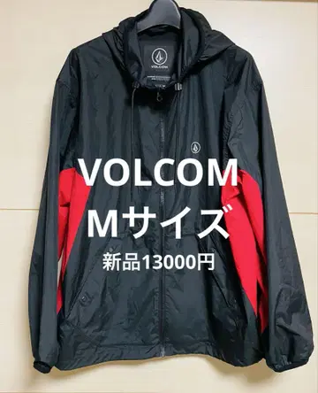 VOLCOM 마운틴 파카 M 사이즈 블랙 레드 바람막이 봄/가을